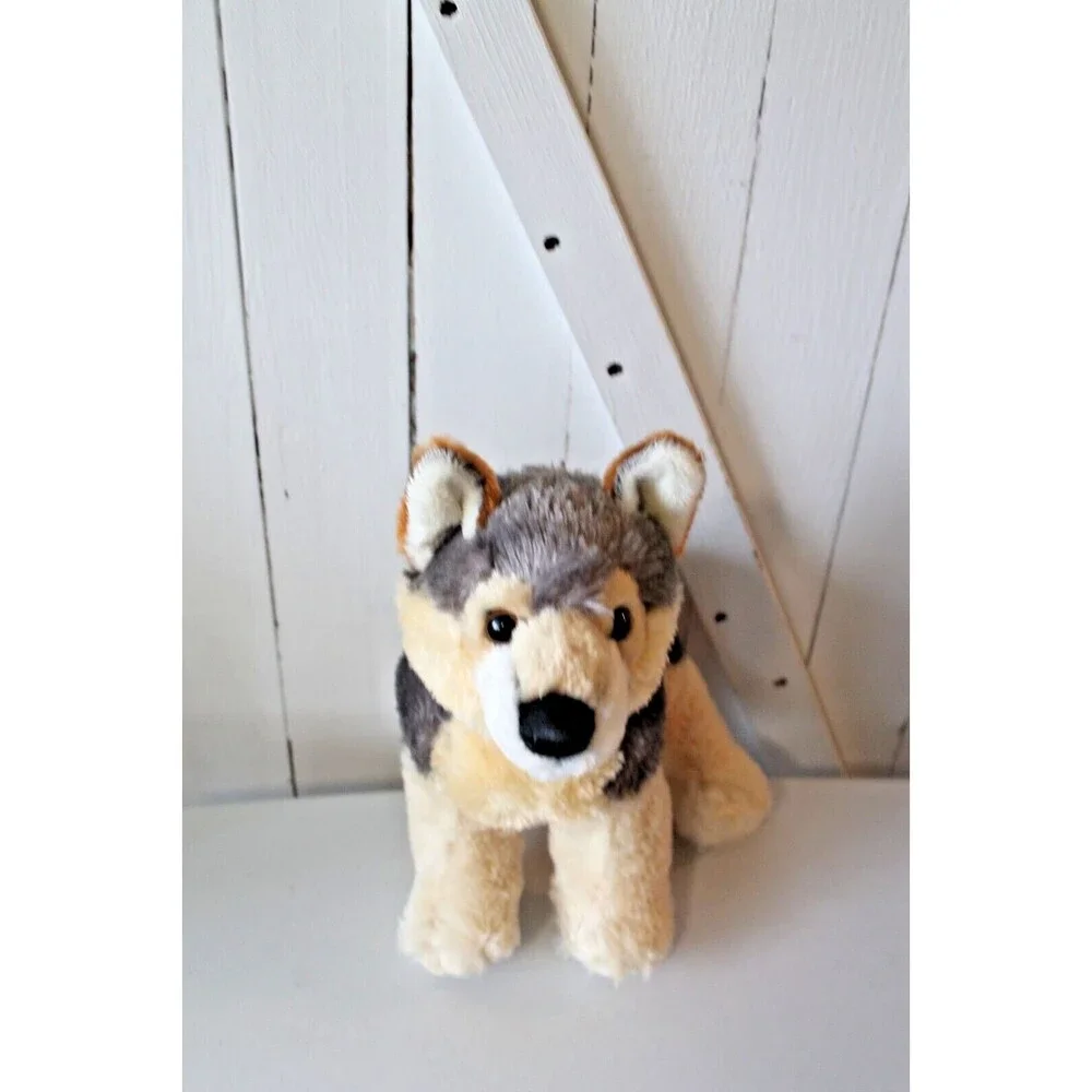 Aurora World Gray Wolf Husky Dog Plush Stuffed Animal 12” Clean